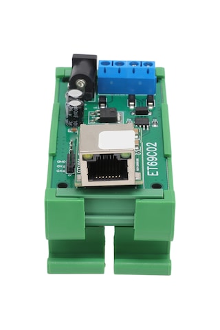 Moveevo 12v Ethernet-rs485 Dönüştürücü Et69c02 , Tcp/udp/mqtt, Plc/kamera Seri Port Sunucusu, Tvs Koruma, Dın35 C45 Ray Uyumlu