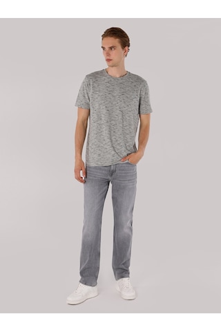Colin's Colins Regular Fit Bisiklet Yaka Basic Antrasit Erkek Kısa Kol Tişört 001