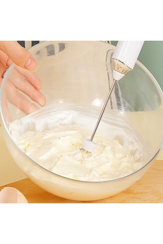 Soulader Elde Süt Köpüğü Yapma Makinesi, Taşınabilir Şarjlı Otomatik Süt Köpürtücü Beyaz