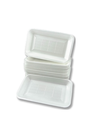 1000gr Köpük Tabak Kap - Kasap Kabı Et Tabağı 250 Adet