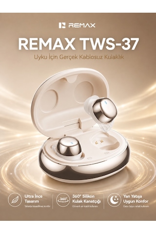 Remax TWS-37 Sleep Mini Bluetooth 6.0 Kulak İçi Uyum Kulaklık