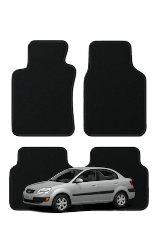 Kia Rio Sedan 2. Nesil 2005-2011 Özel Kesim Tam Uyumlu Lüx Oto Halı Paspas , Kia Paspas , Kia Halı Paspas , Kia Rio Paspas , Rio Paspas
