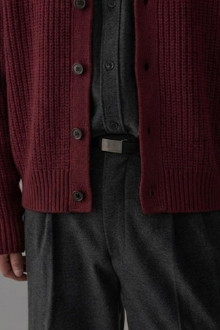 Tarz Cool Bordo Erkek Slim Fit Pamuklu Yuvarlak Yaka Düğmeli Hırka Bej