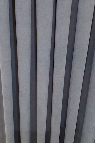 Gri Fon Perde Nubuk Kumaş Gri