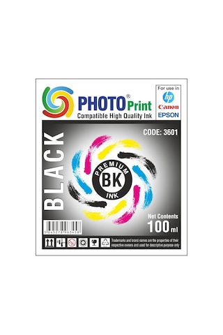 Canon Yazıcılar için 4 Renk 100 ML Mürekkep Seti Photo Print