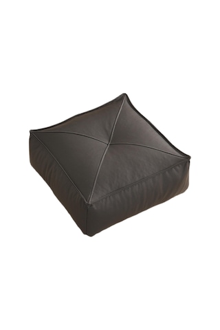 Homyl Yer Minderi Kare Açık Veranda Ofis Koltuğu Oturma Siyah Siyah