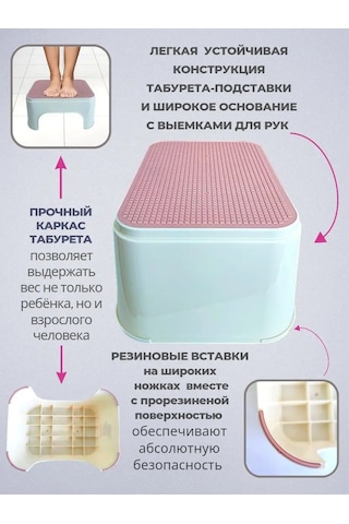 Polımerbyt Plastik Tabure Stand 167574001 Yumuşak Pembe