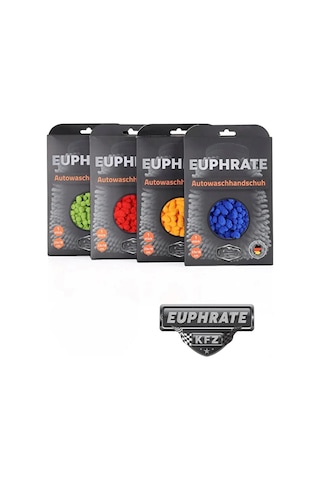 Tulpar Kimya Euphrate Kfz Mikrofiber Arka Tarafı Mikrofiber Bez Oto Yıkama Eldiveni 23x18 E-13wh-2318-25