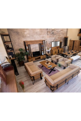 Ntconcept Ntconcept Doğal Ağaç Ofis Koltuk Takımı