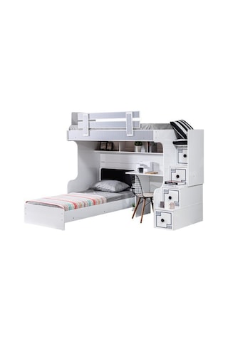 Setaymobilya Çizgi Ranza Karyola Çalışma Masası