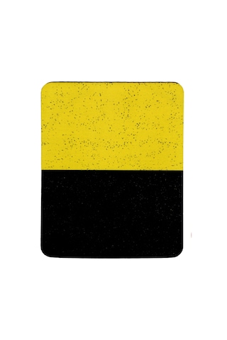 Sarı Siyah Kum Desen Tip Kaymaz Taban Optik Bilgisayar Notebook Mouse Pad Mausepad