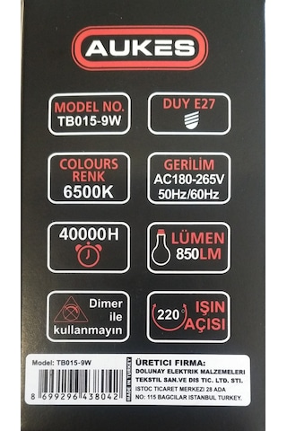 Led Ampul Radar Sensörlü 9W
