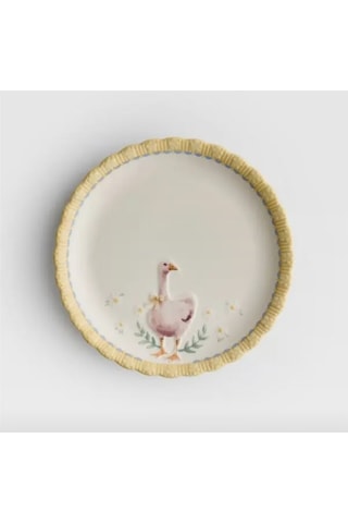 Primark Home Kaz Desenli Easter Tatlı Tabağı Sarı