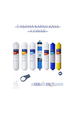 Conax Kapalı Kasa Su Arıtma Cihazı 7'li Filtre Seti - Benc Membran