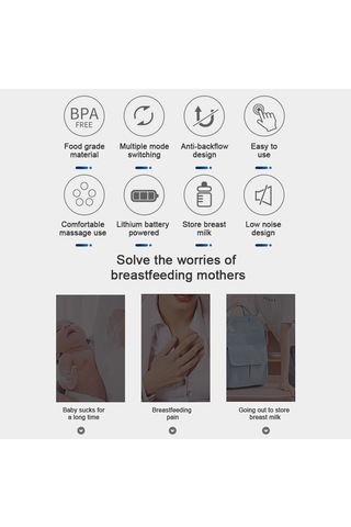 Moveevo Çift Elektrikli Göğüs Pompası Emzirme İçin Eller Serbest Göğüs Pompası 3 Mod Ve 9 Ayarlanabilir Seviye Düşük Gürültülü