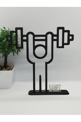 Halterci Masa Dekor Hediye Fikri Sanat Heykeli