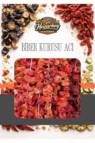 Kadirlihazarbey Dolmalık Biber Kurusu Acı 1 Bağ 45-50 Adet