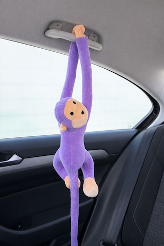 Elleri Yapışan Oyun Ve Uyku Arkadaşı Peluş Maymun Oyuncak Sarılan Maymun M0005 Mor