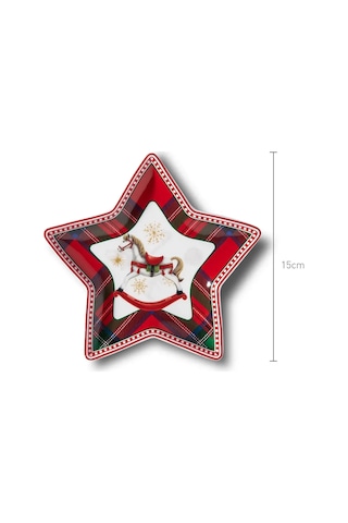 Korkmaz Jolly Collection 4lü Yıldız Çerezlik A640-06 Çok Renkli
