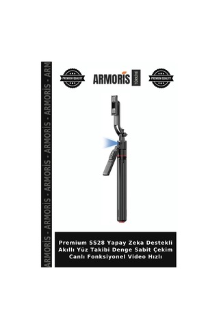 Premium Ss28 Yapay Zeka Destekli Akıllı Yüz Takibi Denge Sabit Çekim Canlı Fonksiyonel Video Hızlı