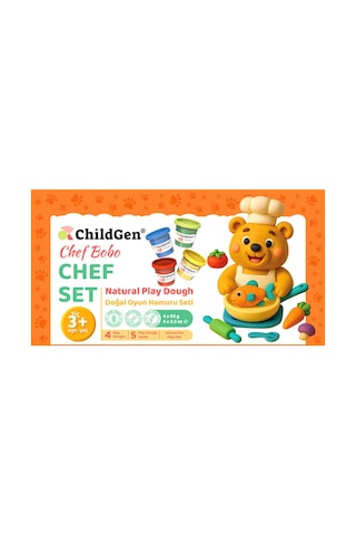 ChildGen Oyun Hamuru Sevimli Patiler Serisi - Şef Set