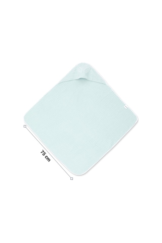 Wellgro Kapüşonlu Müslin Bebek Havlusu, Mint
