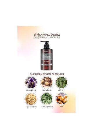 Kırılma Karşıtı Besleyici Bakım Şampuanı Kundal Honey & Macadamia Nature Shampoo 500ml English Rose