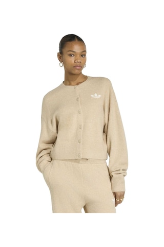Khathr Adidas Kadın Günlük Sweatshirt Ess Cardigan Ia4456 Kahverengi