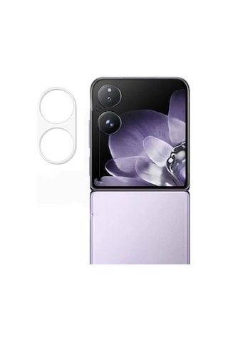 Forzacase Xiaomi Mix Flip İle Uyumlu Kamera Lens Koruyucu Cam Filmi - Fc378 Şeffaf