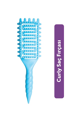 Pro Curlybrush - Kıvırcık Saçlar İçin Bukle Belirginleştirici Saç Fırçası Mavi Pro Curlybrush - Kıvırcık Saçlar İçin Bukle Belirginleştirici Saç Fırçası Mavi