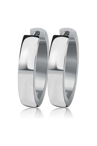 Ince 2,5 MM Bombeli Halka Unisex Erkek Çelik Küpe 3 Renk Mse6