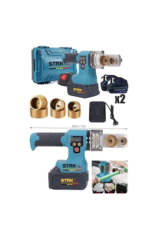 Staxx 21500wh Pp15a 15 Pilli Çift Akülü Plastik Boru Kaynak Mak