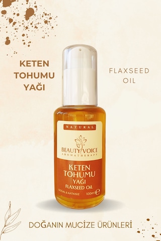 Beauty Voice Katkısız Keten Tohumu Yağı Losyon Şişe 100 ML