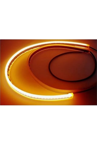 Extra Marketing Ford Mondeo Uyumlu Far Üstü Kayar Led Selamlamalı Sinyalli 60 Cm Beyaz Ve Turuncu Renk