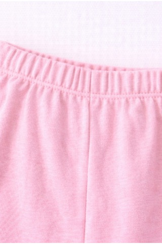 For My Baby Fitilli Kumaş 2 Li Kız Bebek Takım Şortlu Yazlık Pembe4