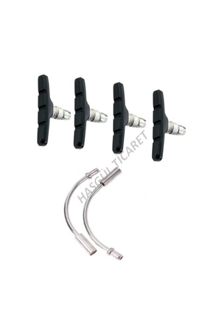 Hsgl Bisiklet Fren Neon Sarı Kablo Tel Papuç Pipo Set