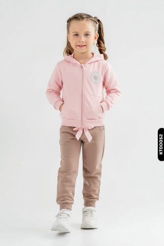 Xo Kids Kız Çocuk Eşofman Takım 4-8 Yaş 19501 Pudra