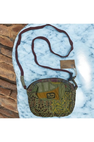 Vintage Salaş Renkli Küçük Boy Uzun Askılı Günlük Çapraz Postacı Omuz Çantası 22 Cm X 15 Cm Haki