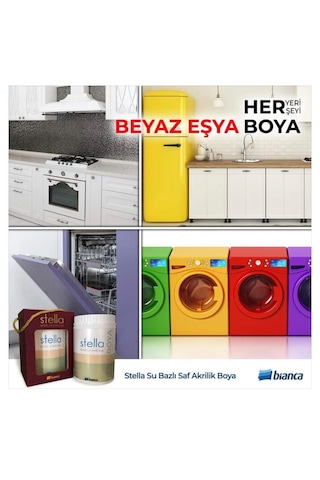 Bianca Stella Su Bazlı Saf Akrilik Boya 1 L Vizon