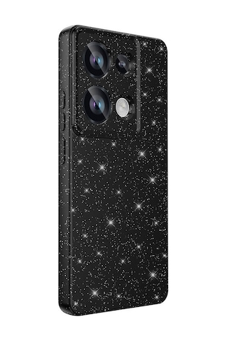 Techaks Redmi Note 13 Pro 4g Kılıf Kamera Korumalı Simli Lüks Zore Koton Kapak - Beyaz Beyaz
