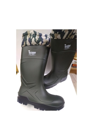 Techno Boots Su Geçirmez O4 Konçlu Çelik Burunsuz Poliüretan Çizme