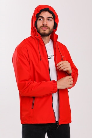 Slazenger OFANS Erkek Yağmurluk Kırmızı