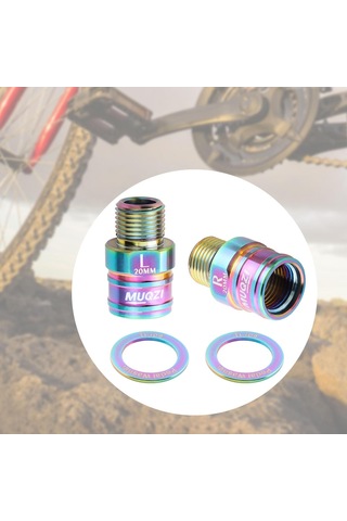 Suntek 2 Parça 20mm Bisiklet Pedalı Genişletici Yol Renkli