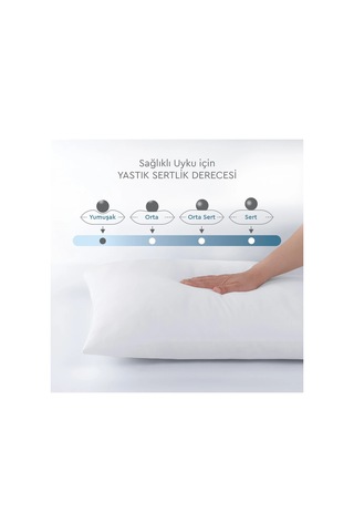 Silikon Yastık 50x70 1000gr 2li - Beyaz