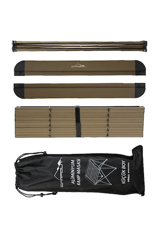 Campout Alüminyum Katlanır Kamp Masası Gri