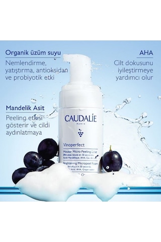 Caudalie Vinoperfect Işıltı Verici Mikro Peeling Temizleme Köpüğü 50 Ml
