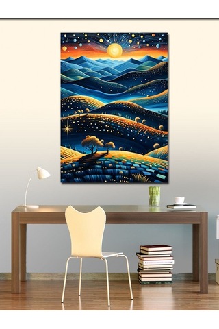 Kanvas Tablo Altın Yollar 70cmx100cm