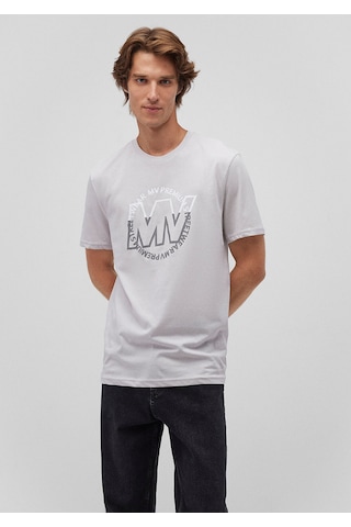 Mavi Logo Baskılı Gri Tişört Regular Fit / Normal Kesim 0610309-80618 Gri-80618