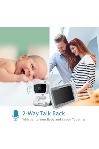 Moonybaby 5" Hd Düşük Emf'siz 2 Kameralı Bebek Monitörü