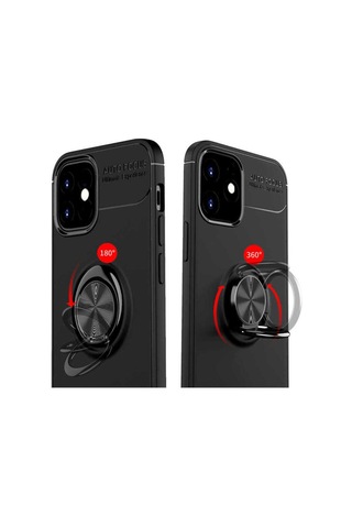 Apple Uyumlu iPhone 12 Mini Uyumlu Zore Ravel Silikon Kılıf-siyah -